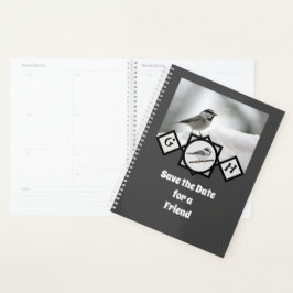 愛らしい山の《鳥》アメリカゴガラモノグラム写真 プランナー手帳