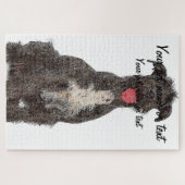 愛らしい巨大シュナウツァー犬 ジグソーパズル (横)