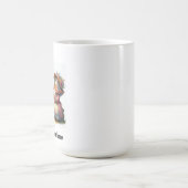 愛らしい年配のマンチキンヴィンテージ服 コーヒーマグカップ (中央)