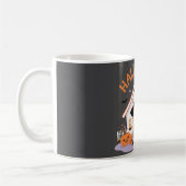 愛らしい幽霊ハウスデコールフォーハロウィーン コーヒーマグカップ (左)