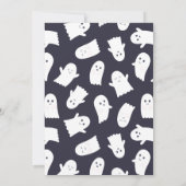 愛らしい幽霊ハロウィンバッシュパーソナライズされた 招待状 (裏面)