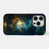 愛らしい幽霊ランタンハロウィーンiPhoneケース iPhoneケース (裏面横)