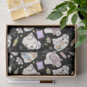 愛らしい幽霊漫画デザイン 薄葉紙 (ギフト)