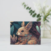 愛らしい復活祭はがき ポストカード (スタンド正面)