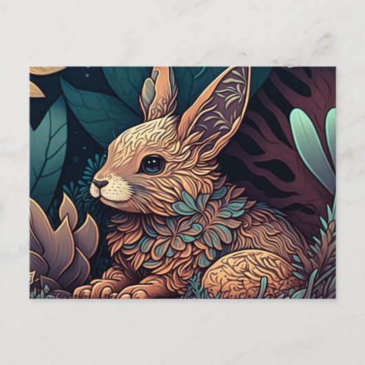 愛らしい復活祭はがき ポストカード (正面)