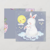 愛らしい復活祭 招待状 (正面/裏面)