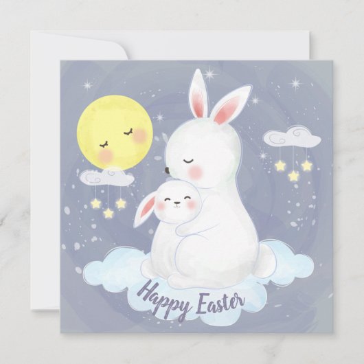 愛らしい復活祭 招待状 (正面)