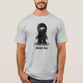 愛らしい忍者キニアートTシャツ Tシャツ (正面)