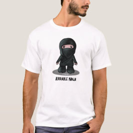 愛らしい忍者キニアートTシャツ Tシャツ