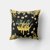 愛らしい忙しハチ&ハニードロップズ装飾用クッション クッション (裏面)