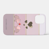 愛らしい恋する象 Case-Mate iPhoneケース (裏面 (横))
