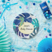 愛らしい恐竜のベビーシャワー  ペーパープレート (パーティー)