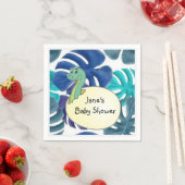 愛らしい恐竜の赤ちゃんシャワー スタンダードカクテルナプキン (インサイチュ)