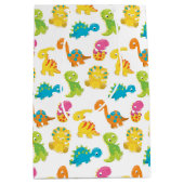 愛らしい恐竜 ミディアムペーパーバッグ (正面)
