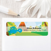 愛らしい恐竜 ラベル (インサイチュ)