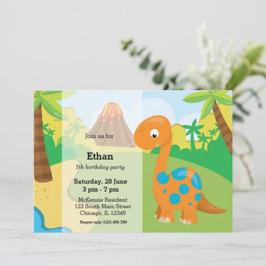 愛らしい恐竜 招待状 (スタンド正面)