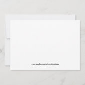 愛らしい恐竜 招待状 (裏面)