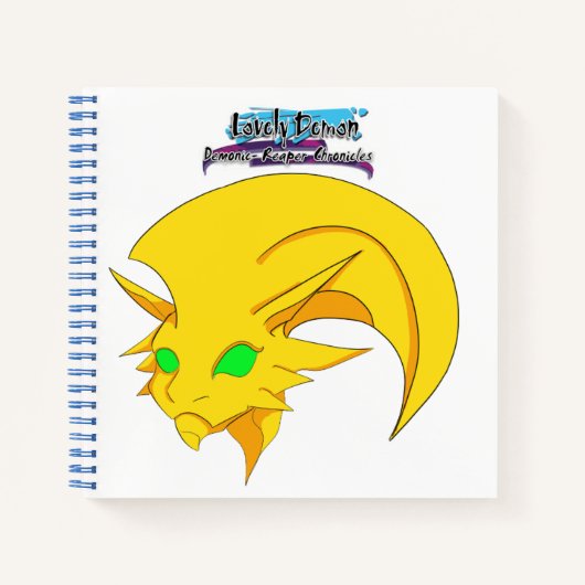 愛らしい悪魔：悪魔の巻物SketchBook ノートブック (正面)