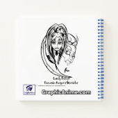 愛らしい悪魔：悪魔の巻物SketchBook ノートブック (裏面)