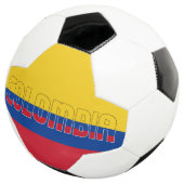 愛らしい愛国心を持つコロンビア国旗 サッカーボール (3/4)
