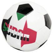 愛らしい愛国心を持つスーダン国旗 サッカーボール (3/4)