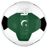 愛らしい愛国心を持つパキスタン国旗 サッカーボール (回転)