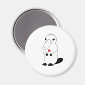 愛らしい扁平形 マグネット (正面/裏面)