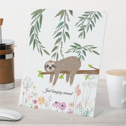 愛らしい手描きスロぶら下がったスののまわりにサイン 台座サイン (インサイチュ)