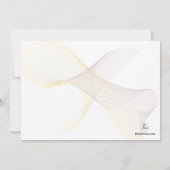 愛らしい新婚夫婦が結婚式の招待状を投稿 招待状 (裏面)