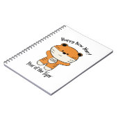 愛らしい新年2022年タイガー ノートブック (左側)