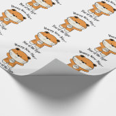 愛らしい新年2022年タイガー ラッピングペーパー (角)