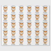 愛らしい新年2022年タイガー ラッピングペーパー (フラット)