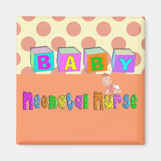 愛らしい新生児ナース マグネット (正面)