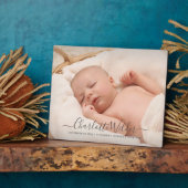 愛らしい新生児フォトスクリプト名誕生統計 フォトプラーク (側面)