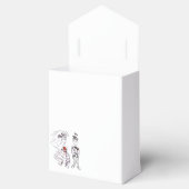 愛らしい新郎新婦 フェイバーボックス (オープン)