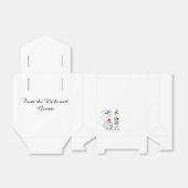 愛らしい新郎新婦 フェイバーボックス (折り畳みなし)