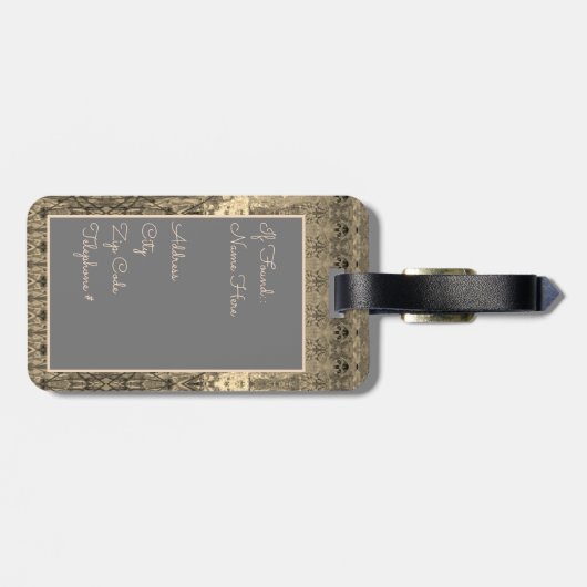 愛らしい旅行 ラゲッジタグ (裏面横)