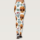 愛らしい日の死んだカラバラスタイルヨガレッグ レギンス (裏面)