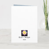 愛らしい日アフリカ/アフリカ系アメリカ人あいさつ空白のき カード (裏面)