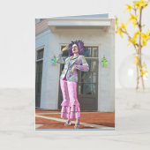 愛らしい日アフリカ/アフリカ系アメリカ人あいさつ空白のき カード (黄色い花)