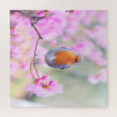 愛らしい春鳥 ジグソーパズル (横)