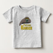 愛らしい未来レンジャーべレー帽 ベビーTシャツ (正面)