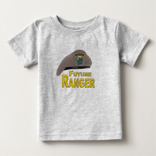 愛らしい未来レンジャーべレー帽 ベビーTシャツ (正面)
