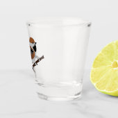 愛らしい本物の《鳥》アメリカゴガラの鳥の漫画 ショットグラス (右)
