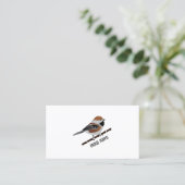 愛らしい本物の《鳥》アメリカゴガラの鳥の漫画 名刺 (スタンド正面)