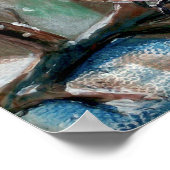 愛らしい東ブルーバードウィンターアートプリント ポスター (角)