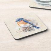 愛らしい東ブルーバードウォーター色 コースター (左側)