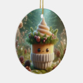 愛らしい松のコーン動物 セラミックオーナメント (右)