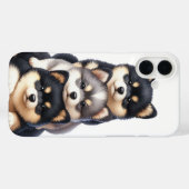 愛らしい柴犬子犬のスタック Case-Mate iPhoneケース (裏面 (横))