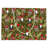 愛らしい格言とキノコ ラージペーパーバッグ (裏面)